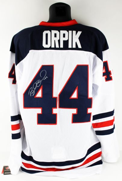 Brooks Orpik Signed Team USA Hockey Sweater (PSA/JSA)