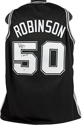 David Robinson Signed San Antonio Spurs Basketball Jersey  (PSA/DNA)