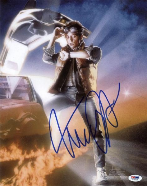 Michael J. Fox Signed 11 x 14 Color Photo (PSA/DNA)