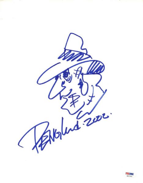Robert Englund Signed Sketch of Freddy Krueger! (PSA/DNA)