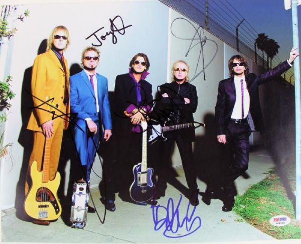 Aerosmith Group Signed 11" x 14" Color Photo (5 Sigs)(PSA/DNA)