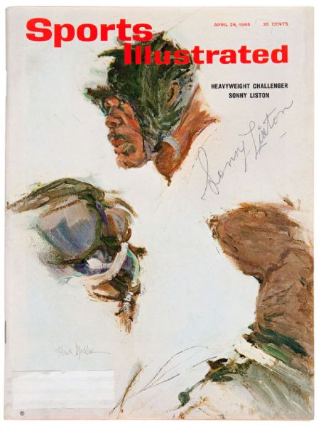 Rare Sonny Liston Signed 1965 Sports Illustrated Magazine (JSA)
