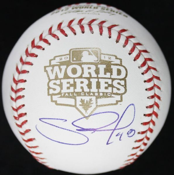 Pablo Sandoval Signed OML 2012 World Series Baseball (PSA/DNA)