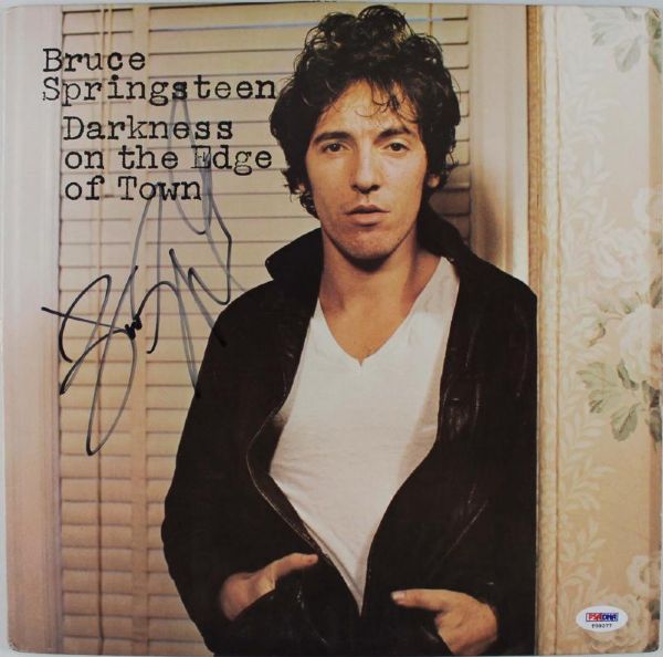 Bruce Springsteen Signed "Darkness on the Edge of Town" Album Cover (PSA/DNA)