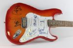 Pearl Jam Group Signed Electric Guitar w/Song Title & Sketch! (PSA/DNA)