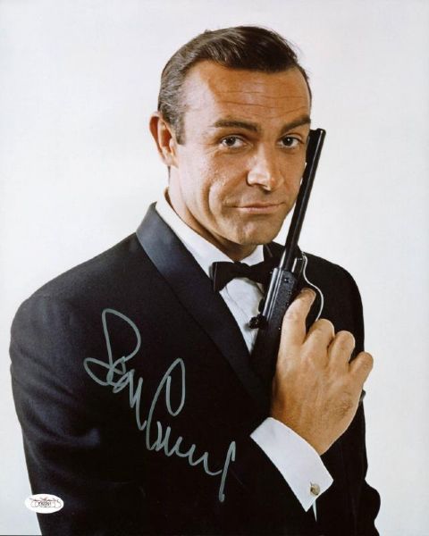Sean Connery Signed 11" x 14" Color Photo as "007: James Bond" (JSA)