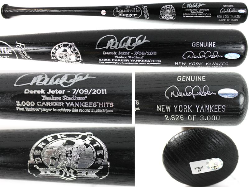 MLB Derek Jeter Signed Equipment, Collectible Derek Jeter Signed Equipment