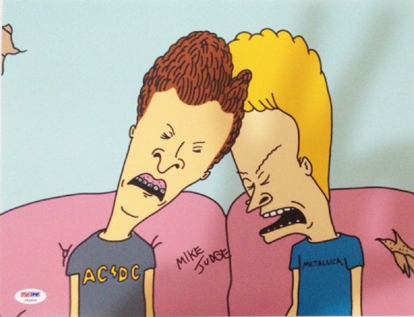 Beavis and Butt-Head: Mike Judge Signed 11" x 14" Color Photo (PSA/DNA)
