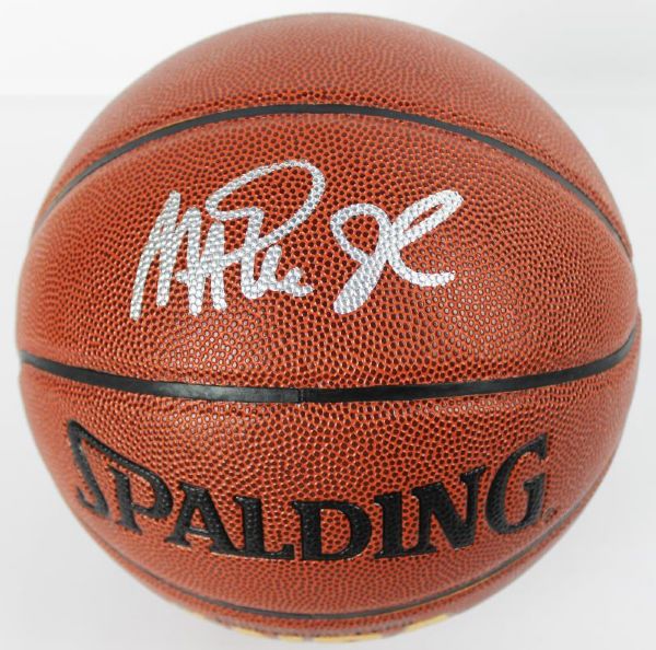 Magic Johnson Signed Spalding NBA I/O Basketball - Graded GEM MINT 10! (PSA/DNA)