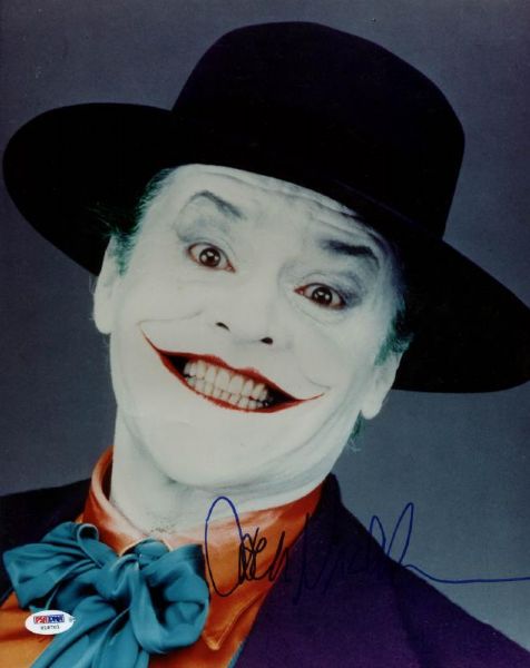 Jack Nicholson Signed 11" x 14" Color Photo as "The Joker" (PSA/DNA)