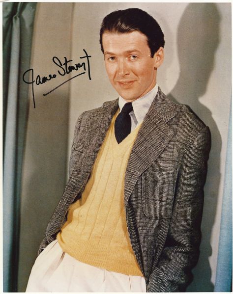 Jimmy Stewart Signed "James Stewart" Vintage Color 8" x 10" Photo (PSA/DNA)