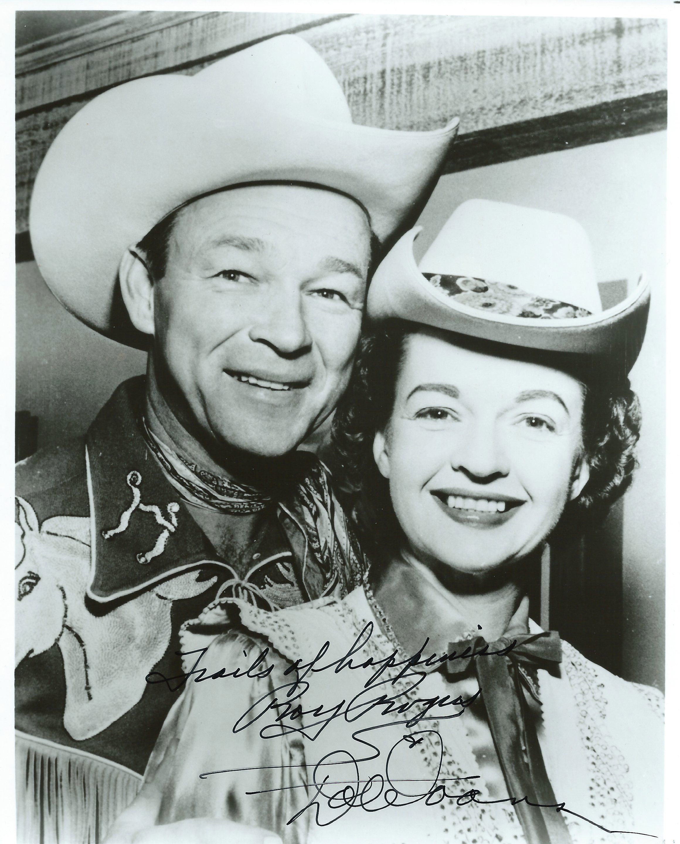 Lot Detail - Roy Rogers and Dale Evans Signed 