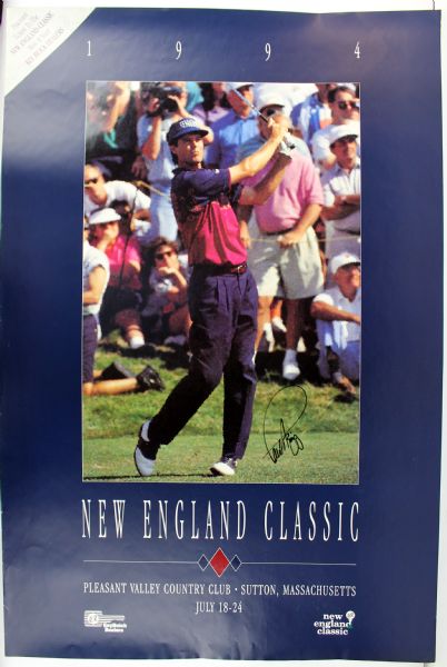 Paul Azinger Signed 24" x 36" 1994 New England Classic Poster