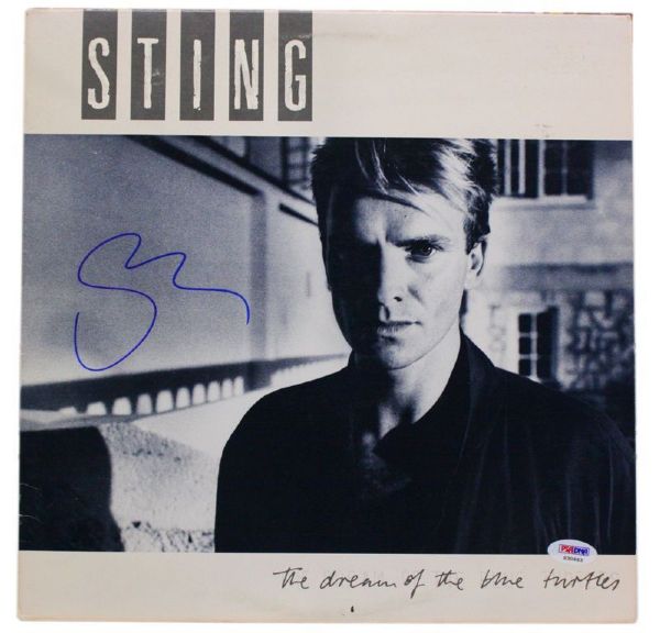Sting Signed "Dream Of The Blue Turtles" LP (PSA/DNA)