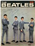 The Beatles: Original PYX Color Magazine "The Beatles" Signed by Paul McCartney, John Lennon, George Harrison & Ringo Starr (Tracks & PSA/DNA)