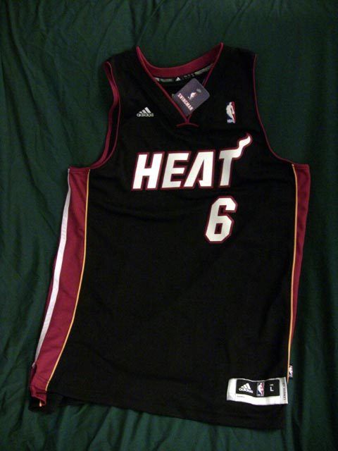 Lot Detail - LeBron James Signed Miami Heat Jersey (UDA)
