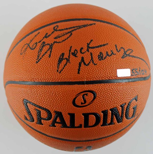 Kobe Bryant Signed Ltd Ed Spalding I/O Basketball with RARE "Black Mamba" Insc (#55/124) (Panini COA)