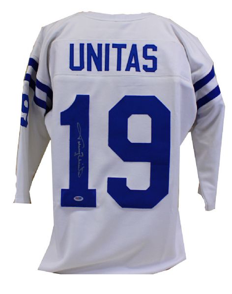 Johnny Unitas Rare Signed Colts Pro Style Jersey (PSA/DNA)