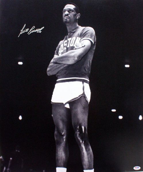 Bill Russell Signed 20" x 24" Black & White Photo (PSA/DNA)