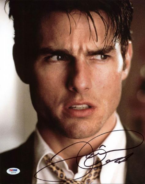 Tom Cruise "Jerry Maguire" Signed 11" x 14" Photo (PSA/DNA)