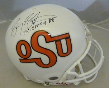 Barry Sanders Signed OSU Full Sized College Pro-Line Helmet w/"Heisman 88" Insc. (JSA)