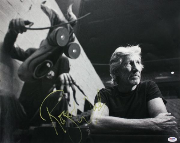 Pink Floyd: Roger Waters Signed 16" x 20" Photo with EXACT Signing Proof! (PSA/DNA)