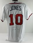 2004 Chipper Jones Atlanta Braves Game Worn & Signed Home Jersey (PSA/DNA)