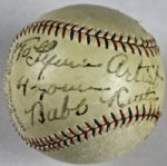 Babe Ruth Single-Signed & Inscribed Phoenix Southern League Baseball (PSA/DNA)
