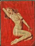 Joe DiMaggio Ultra Rare Signed Marilyn Monroe Nude Playboy Pin-Up Print (PSA/DNA)