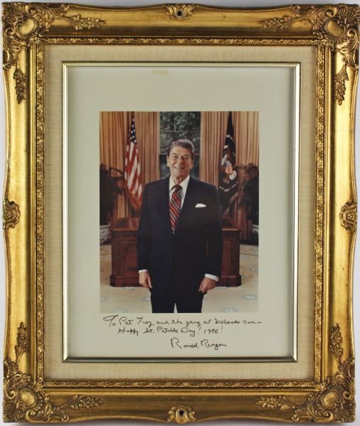 Ronald Reagan Ultra Rare Signed 11" x 14" Color Photograph - One of Only a Few Known to Exist! (JSA)