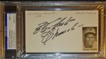 Roberto Clemente Choice Signed Vintage Index Card - PSA/DNA Graded MINT 9!