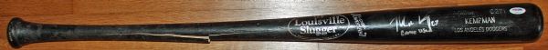 Matt Kemp Game Used & Signed Personal Model LS Bat with "Game Used" Inscription (PSA/DNA)