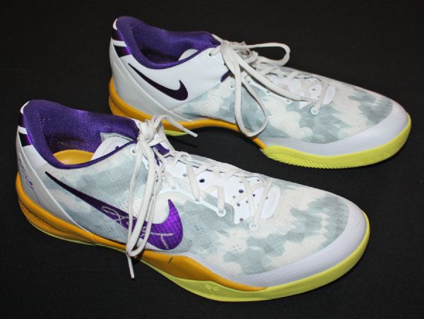 2012-2013 Kobe Bryant Game Worn & Signed Nike Personal Model Sneakers (DC Sports)