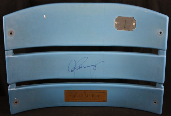 Alex Rodriguez Signed Seat Back from Yankee Stadium (Steiner)