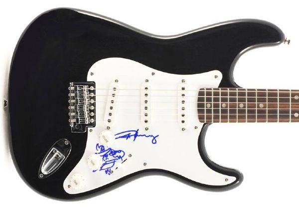 AC/DC: Angus Young Signed Stratocaster Style Guitar with Hand Drawn Sketch! (PSA/DNA)