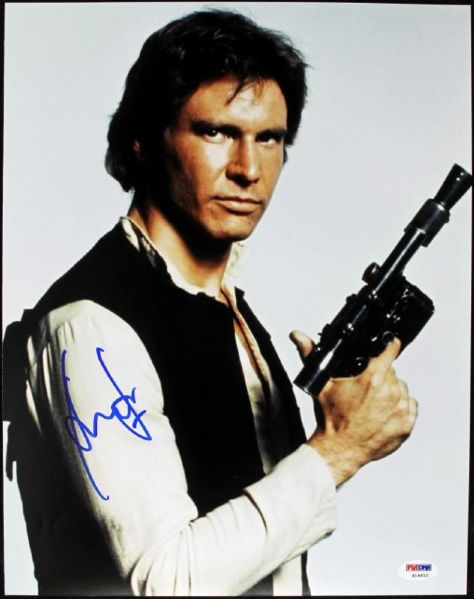 Star Wars: Harrison Ford Signed 11" x 14" Color Photo - PSA/DNA Graded GEM MINT 10!