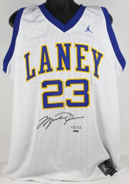 Michael Jordan Signed Limited Edition Laney High School Model Jersey (UDA)