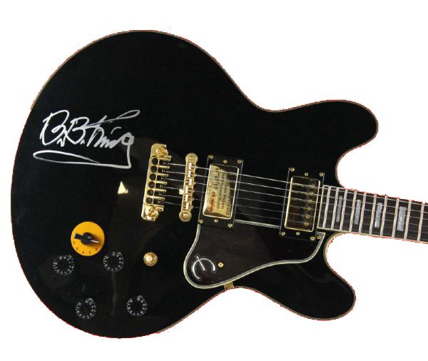 B.B. King Beautifully Signed Epiphone Lucille Personal Model Guitar (PSA/DNA)