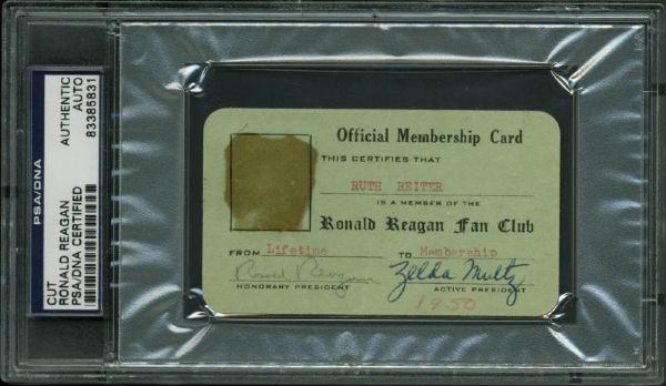 Lot Detail - Ronald Reagan Rare Signed 