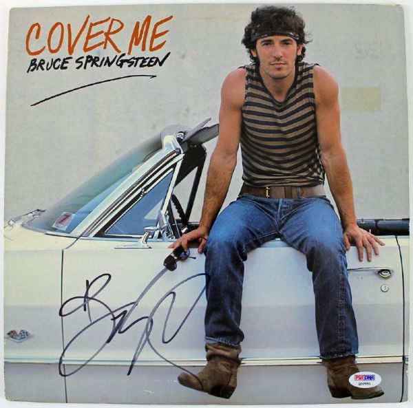 Bruce Springsteen Signed "Cover Me" Record Album (PSA/DNA)