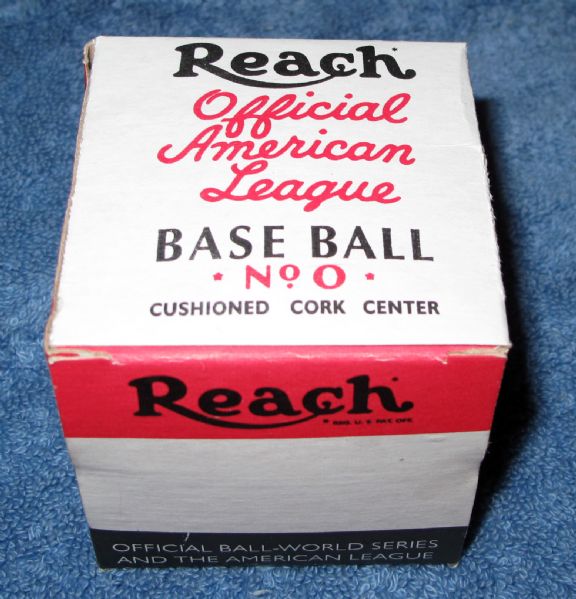 1946-55 Reach Official OAL Harridge Baseball in UNOPENED Original Box!