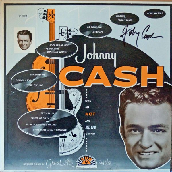 Johnny Cash Signed Vintage Sun Records Debut Album - "Johnny Cash with his Hot and Blue Guitar" (PSA/DNA)