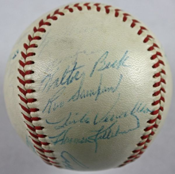 1959 Washington Senators Team Signed OAL (Harridge) Baseball w/ 25 Signatures (JSA)