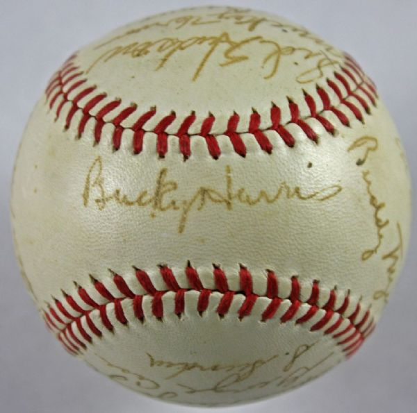 1941 Washington Senators Team Signed OAL (Harridge) Baseball w/25 Signatures (JSA)