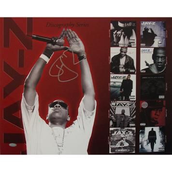 Jay-Z Signed 16" x 20" Photograph with Discography Collage (Steiner)