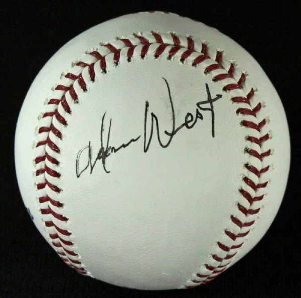 Rare Adam West (Batman) Single Signed OML Baseball (JSA)