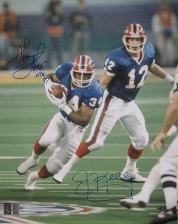 Jim Kelly & Thurman Thomas Signed 16" x 20" Photo (PSA/DNA)