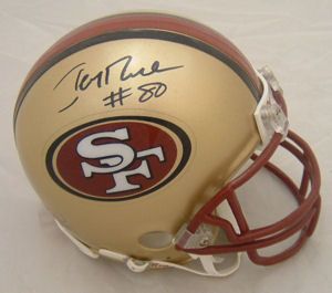 Jerry Rice Signed 49ers Mini Helmet (PSA/DNA)