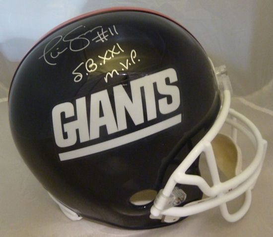 Phil Simms Signed & Inscribed "Superbowl XXI MVP" Full-Sized Giants Helmet (JSA)