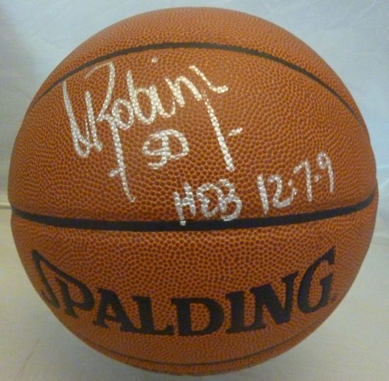 David Robinson Signed I/O Basketball (JSA)